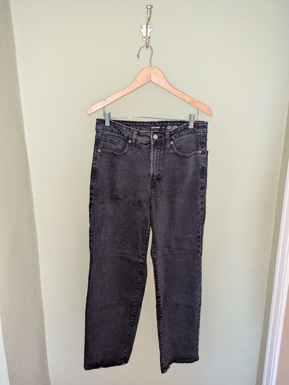 Old Navy Black "High Rise OG Loose" Jeans